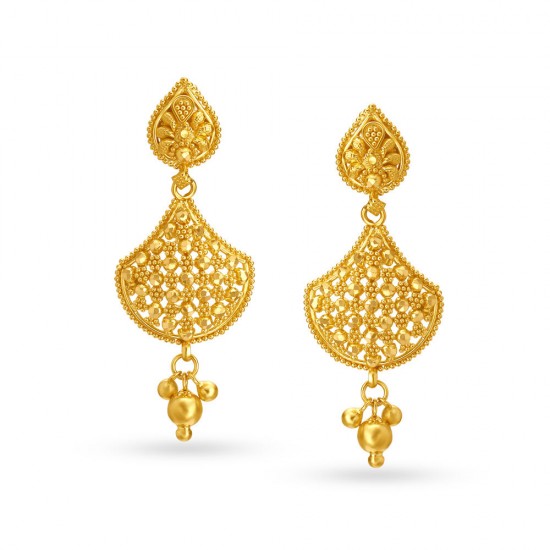 Gold earrings