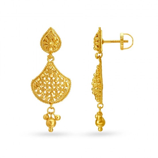 Gold earrings