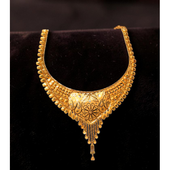 Peacock Bridal Gold Necklace