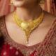 Peacock Bridal Gold Necklace