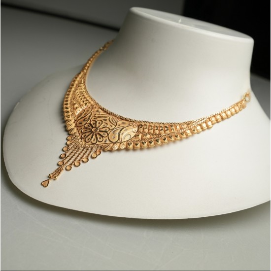 Peacock Bridal Gold Necklace