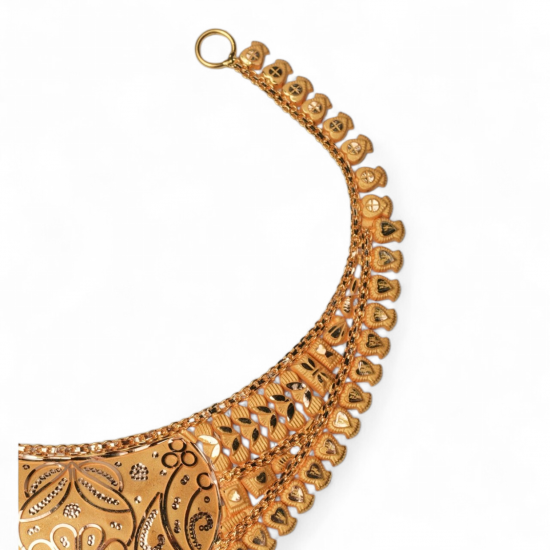 Peacock Bridal Gold Necklace