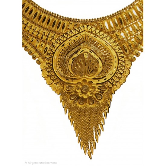 Royal Peacock Bridal Gold Necklace