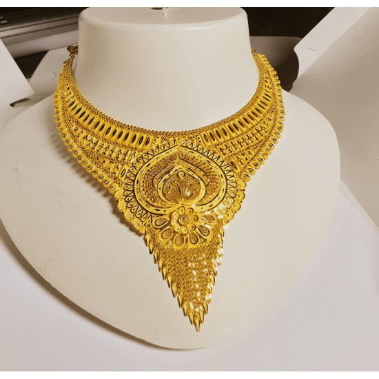 Royal Peacock Bridal Gold Necklace