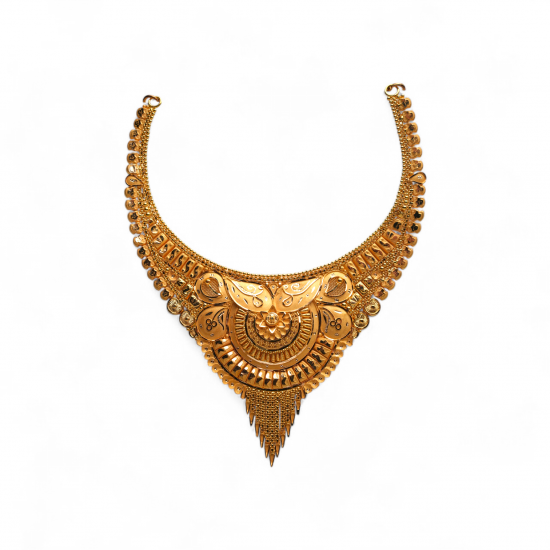 Royal Peacock Bridal Gold Necklace 18K