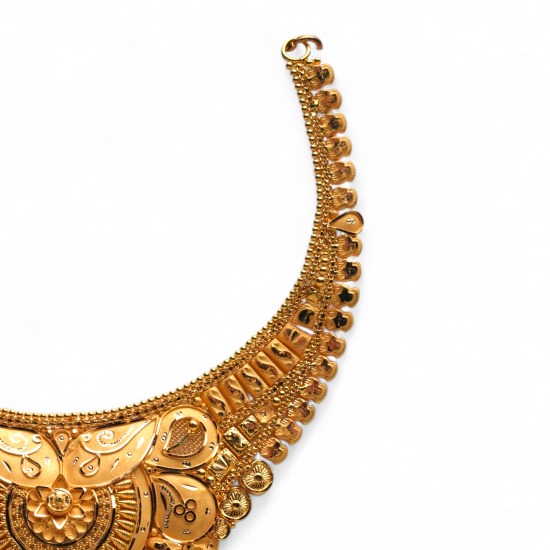 Royal Peacock Bridal Gold Necklace 18K
