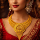 Royal Peacock Bridal Gold Necklace