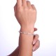 Playful Pearl Silver Bangle