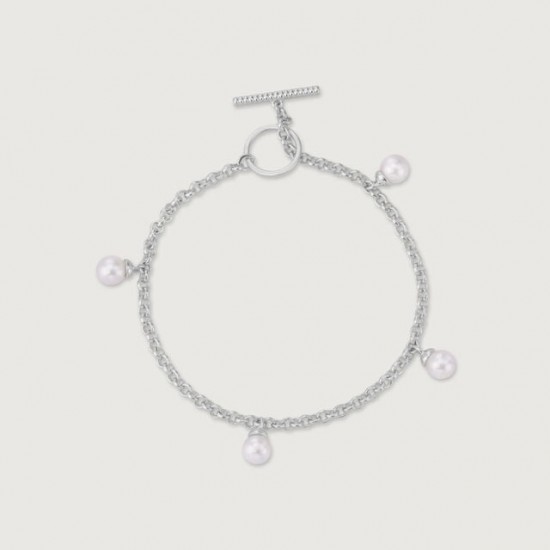 Bubbly Chic Silver Bracelet